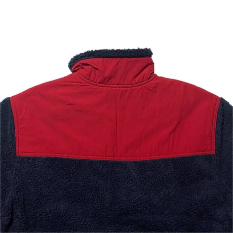 POLO RALPHLAUREN　PANEL FLEECE JACKET (NVY ×RED)
