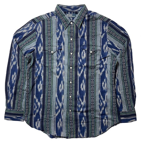 POLO RALPHLAUREN　"PEARL BUTTON" WESTEAN SHIRT