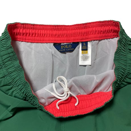 POLO RALPHLAUREN　"INNER POCKET" SWIM SHORTS (GREEN)