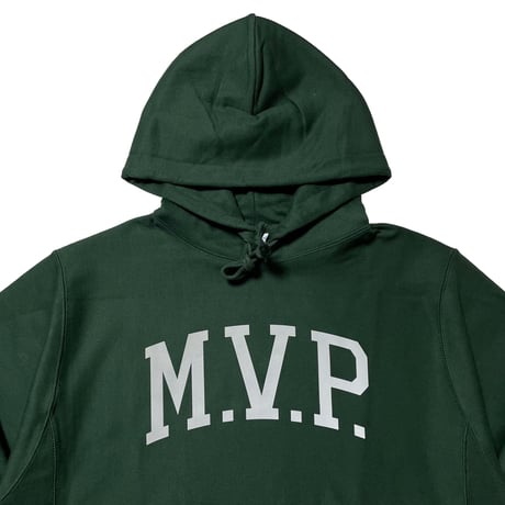 Champion/M.V.P.　"REFLECTOR COLLEGE "M.V.P." LOGO" HOODY (GREEN)