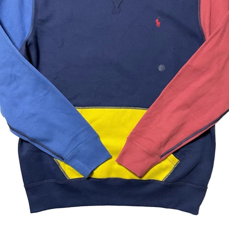 POLO RALPHLAUREN　"COLOR BLOCK" LINING HOODIE