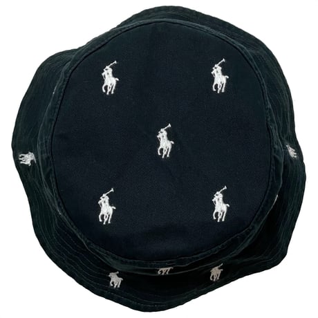 POLO RALPHLAUREN　"DOT EMBROIDERY" BACKET HAT