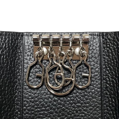 POLO RALPHLAUREN　LEATHER KEYCASE (BLACK)