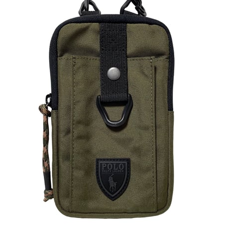 POLO RALPHLAUREN　"COATING CANVAS" POUCH (2COLOR)