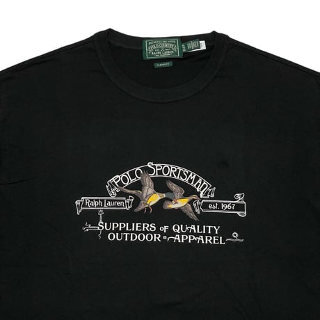 POLO COUNTRY RALPHLAUREN　 "POLO SPORTSMAN" S/S TEE (BLACK)