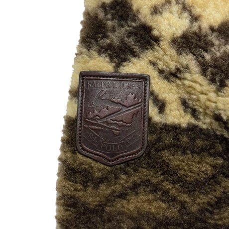 POLO RALPHLAUREN　"NATIVE PATTERN" HI-PILE FLEECE JACKET