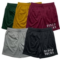 A-1 CLOTHING　"DISCO SUCKS" MESH SHORTS