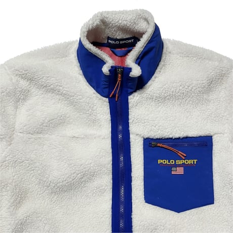 POLO SPORT RALPHLAUREN　"ZIP-OVER" PILE FLEECE JACKET