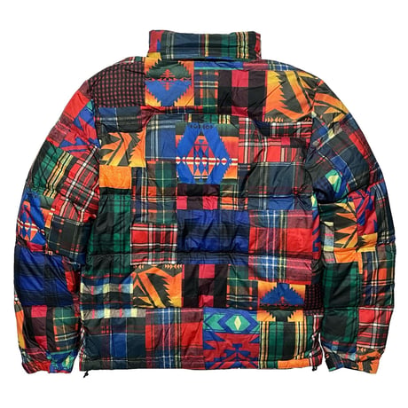 POLO RALPHLAUREN　"NATIVE PATCHWORK" DOWN JACKET