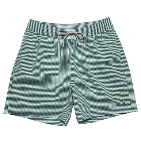 POLO RALPHLAUREN "SEERSUCKER"　SWIM SHORTS (GREEN)
