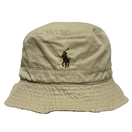 POLO RALPHLAUREN　"KHAKI/PLAID" REVERSIBLE BUCKET HAT