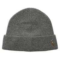 POLO RALPHLAUREN　CUFF KNIT CAP (GREY)