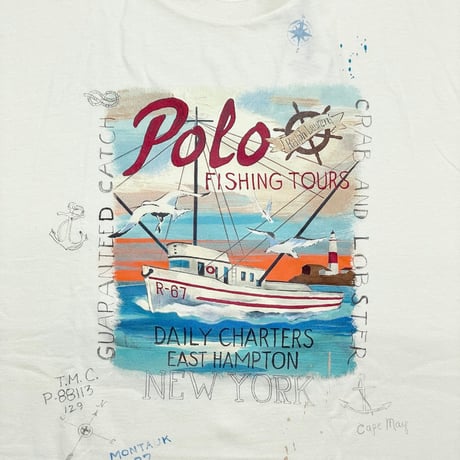 POLO RALPHLAUREN　"FISHING GRAPHIC" S/S TEE
