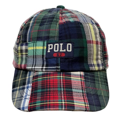 POLO RALPHLAUREN　"INDIAN MADRAS" BASEBALL CAP