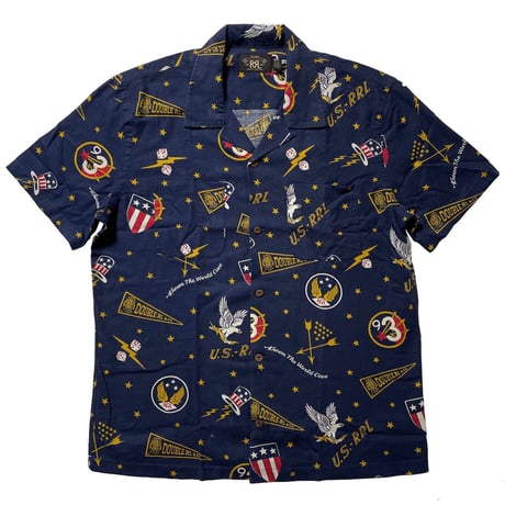 RRL RALPHLAUREN　"VARAITY LOGO" VACATION SHIRT