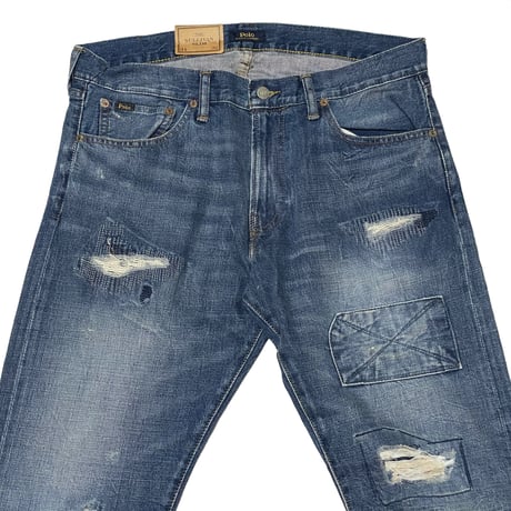 POLO RALPHLAUREN　"SULLIVAN SLIM"　PATCH WORK DENIM