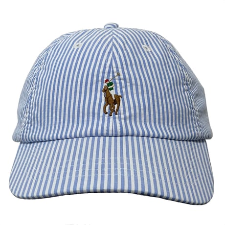 POLO RALPHLAUREN　"SEER SUCKER" 6 PANEL CAP