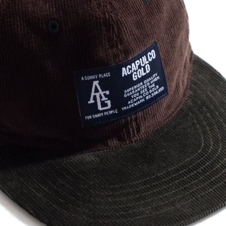 ACAPULCO GOLD　 "TWO-TONE CORDUROY" 6-PANEL CAP (BROWN&FORREST)
