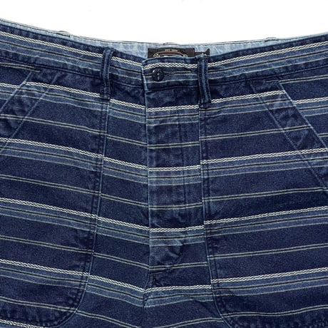 RRL RALPHLAUREN　"STRIPED" DENIM SHORTS