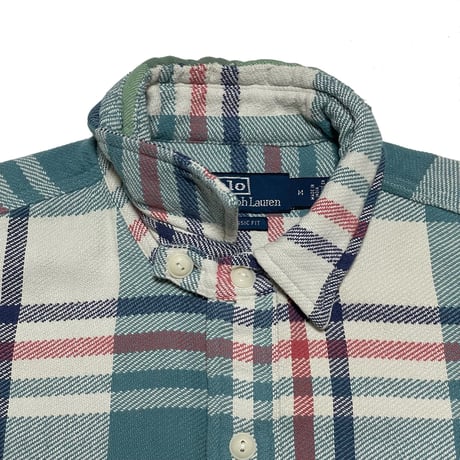 POLO RALPHLAUREN　"PATCH WORK" FLANNEL SHIRT