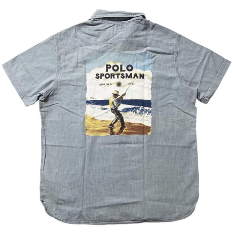 POLO RALPHLAUREN　"POLO SPORTSMAN FISHING" CHAMBRAY S/S SHIRT