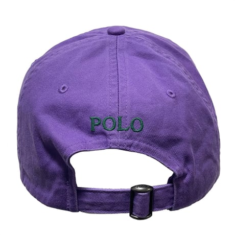 POLO RALPHLAUREN　CLASSIC BASEBALLCAP (PURPLE&GREEN)