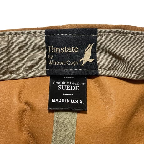 Emstate by Winner Caps　"SUEDE" 6-PANNL CAP (L.BROWN)