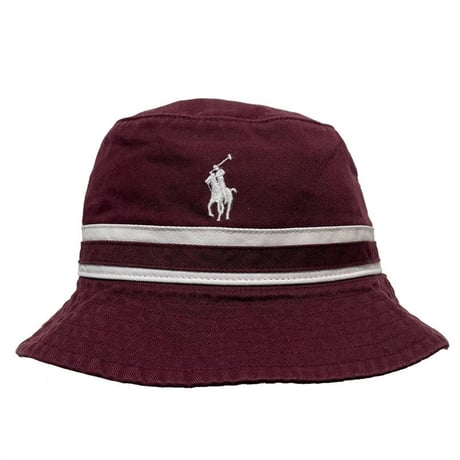 POLO RALPHLAUREN　"STRIPE BAND" BUCKET HAT