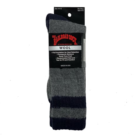 THE RAILROAD SOCK　"WOOL" SOCKS (NAVY)