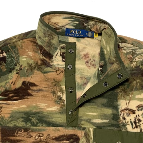POLO RALPHLAUREN　"SKI CAMO" FLEECE PULLOVER JACKET