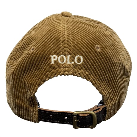 POLO RALPHLAUREN　"CORDUROY" CLASSIC BASEBALL CAP (BROWN)