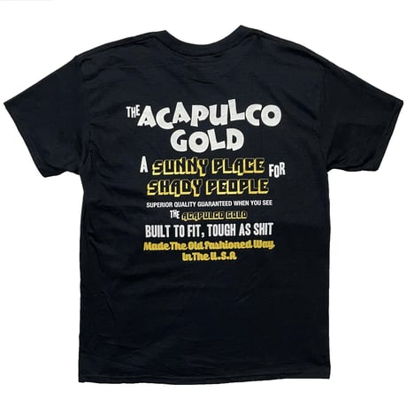 ACAPULCO GOLD　 "NO RUSH" S/S TEE (BLACK)