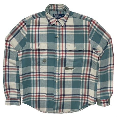 POLO RALPHLAUREN　"PATCH WORK" FLANNEL SHIRT
