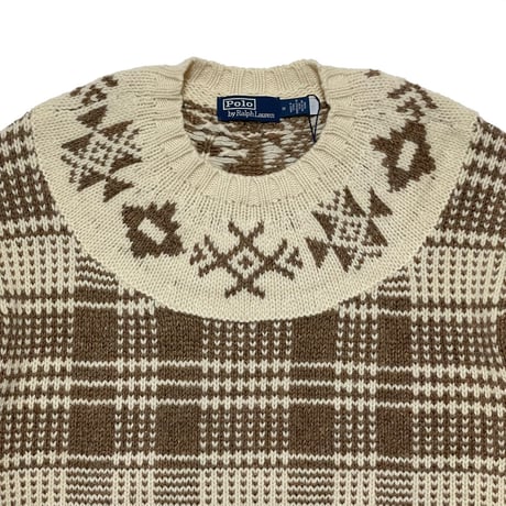 POLO RALPHLAUREN　"WOOL-LINEN" SWEATER