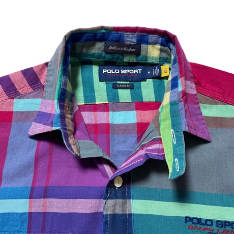 POLO SPORT RALPHLAUREN　"INDIAN MADORAS" WORK SHIRT