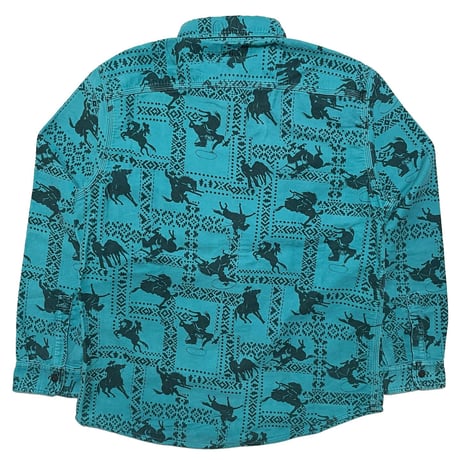 RRL RALPHLAUREN　"WESTERN PRINT" MOLESKIN WORKSHIRT