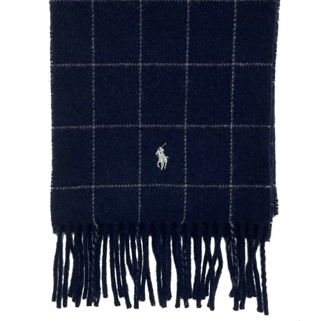 POLO RALPHLAUREN　"WINDOW PEN" WOOL SCAPF