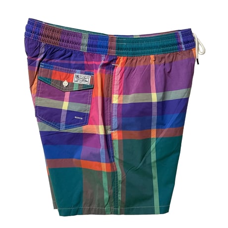 POLO RALPHLAUREN　"MADRAS CHECK" TRAVELER SWIM