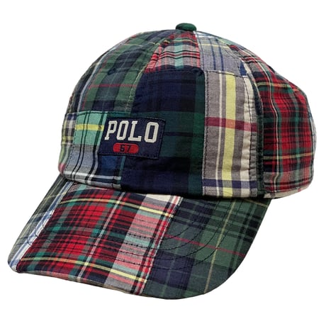 POLO RALPHLAUREN　"INDIAN MADRAS" BASEBALL CAP