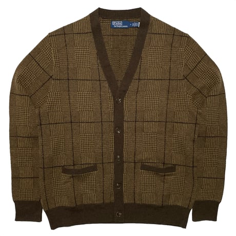 POLO RALPHLAUREN　"GLEN CHECK" CARDIGAN