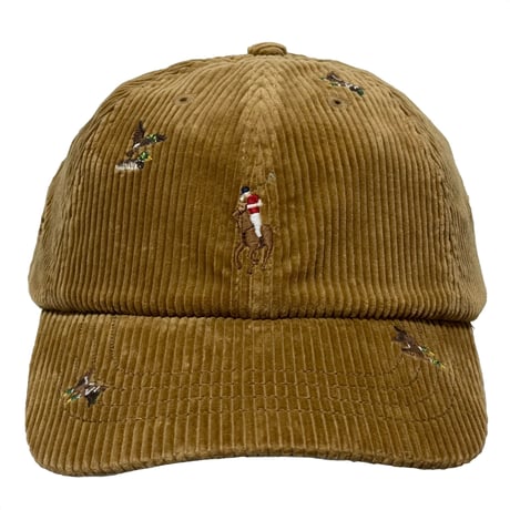 POLO RALPHLAUREN　"DUCK EMBROIDERY" CORDUROY CAP
