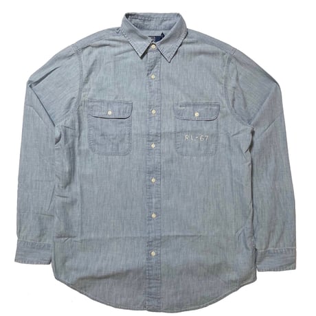 POLO RALPHLAUREN　"USA FLAG" CHAMBRAY SHIRT