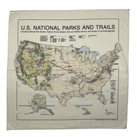 The Printed Image　 "U.S. NATIONAL PARKS AND TRAILS" BANDANA
