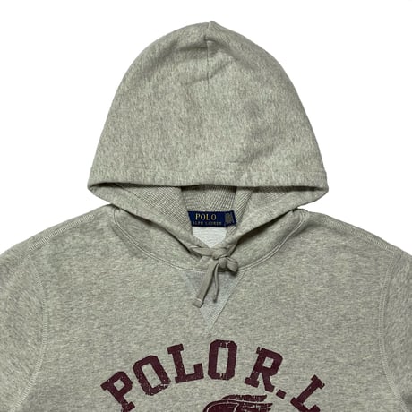 POLO RALPHLAUREN　"WING FOOT" NATURAL GRAY HOODIE