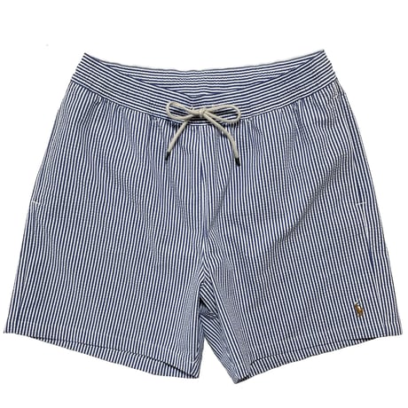 POLO RALPHLAUREN　"SEERSUCKER"　SWIM SHORTS (BLUE)