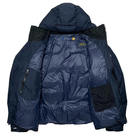 POLO RALPHLAUREN　"RIPSTOP" HOODED DOWNJACKET (NAVY)