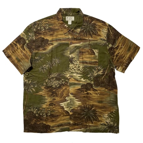 RRL RALPHLAUREN　"LINEN-BLEND" CAMP SHIRT