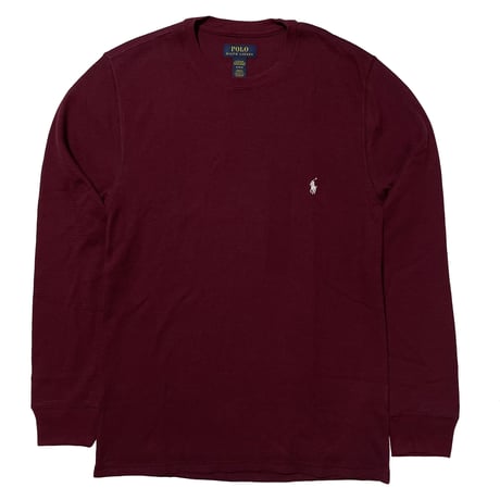 POLO RALPHLAUREN　THERMAL L/S Tee (BARGUNDY)