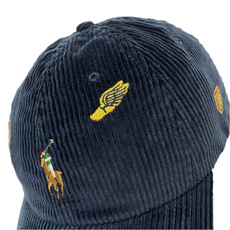 POLO RALPHLAUREN　"EMBROIDERED" CORDUROY CAP