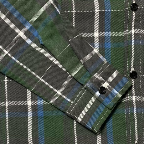 FIVE BROTHER　WORK SHIRTS (GREEN CHECK)